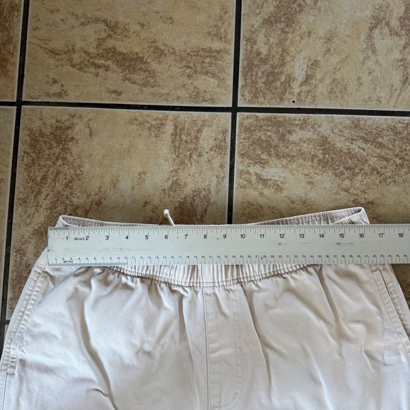 Birdwell Beach Britches Mens Pull On Elastic Waist Pants Size Large Beige - Picture 11 of 12